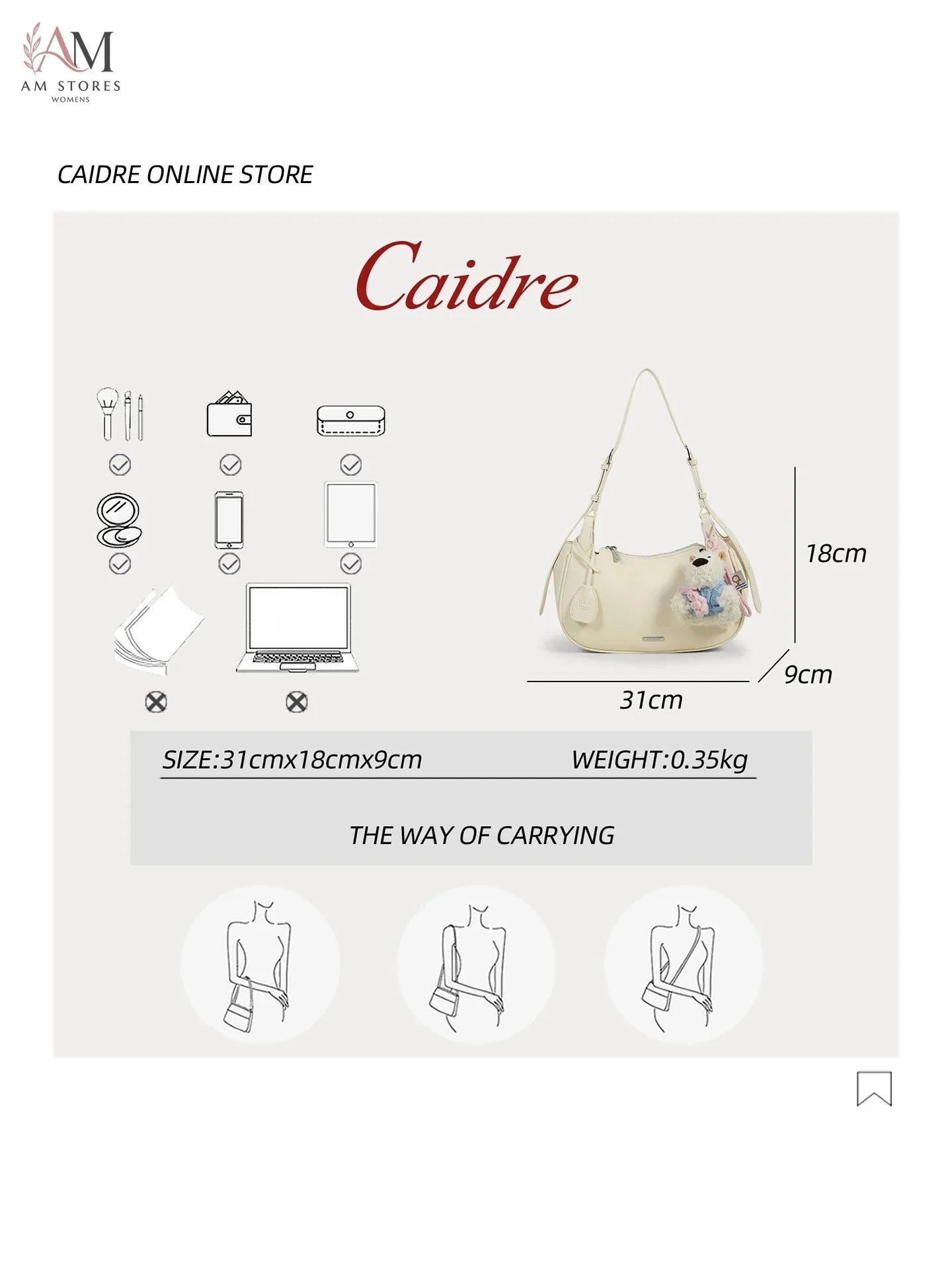 Caidre Women's Work Crossbody Bag - view 5