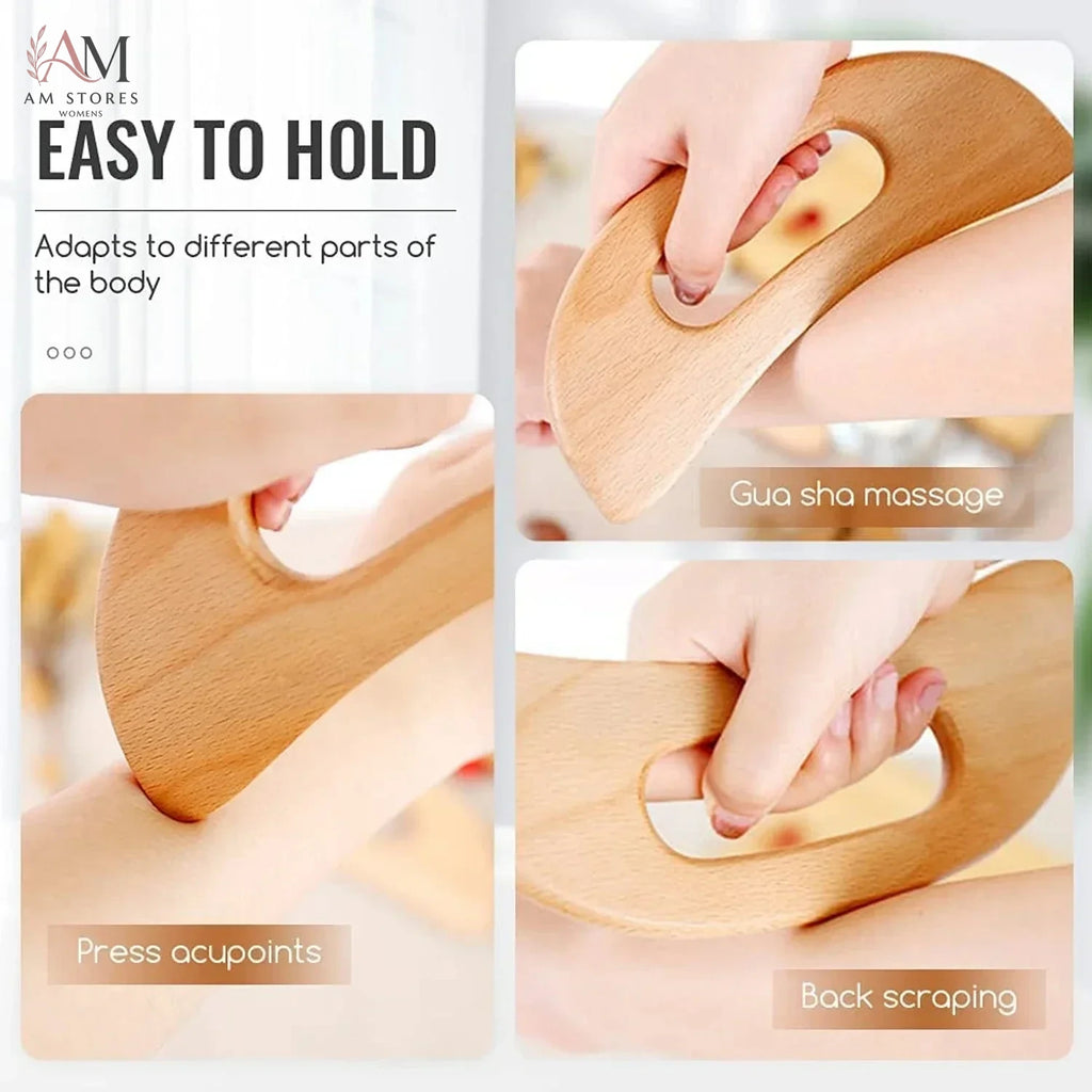 Wooden Gua Sha Body Massage Tool - view 3