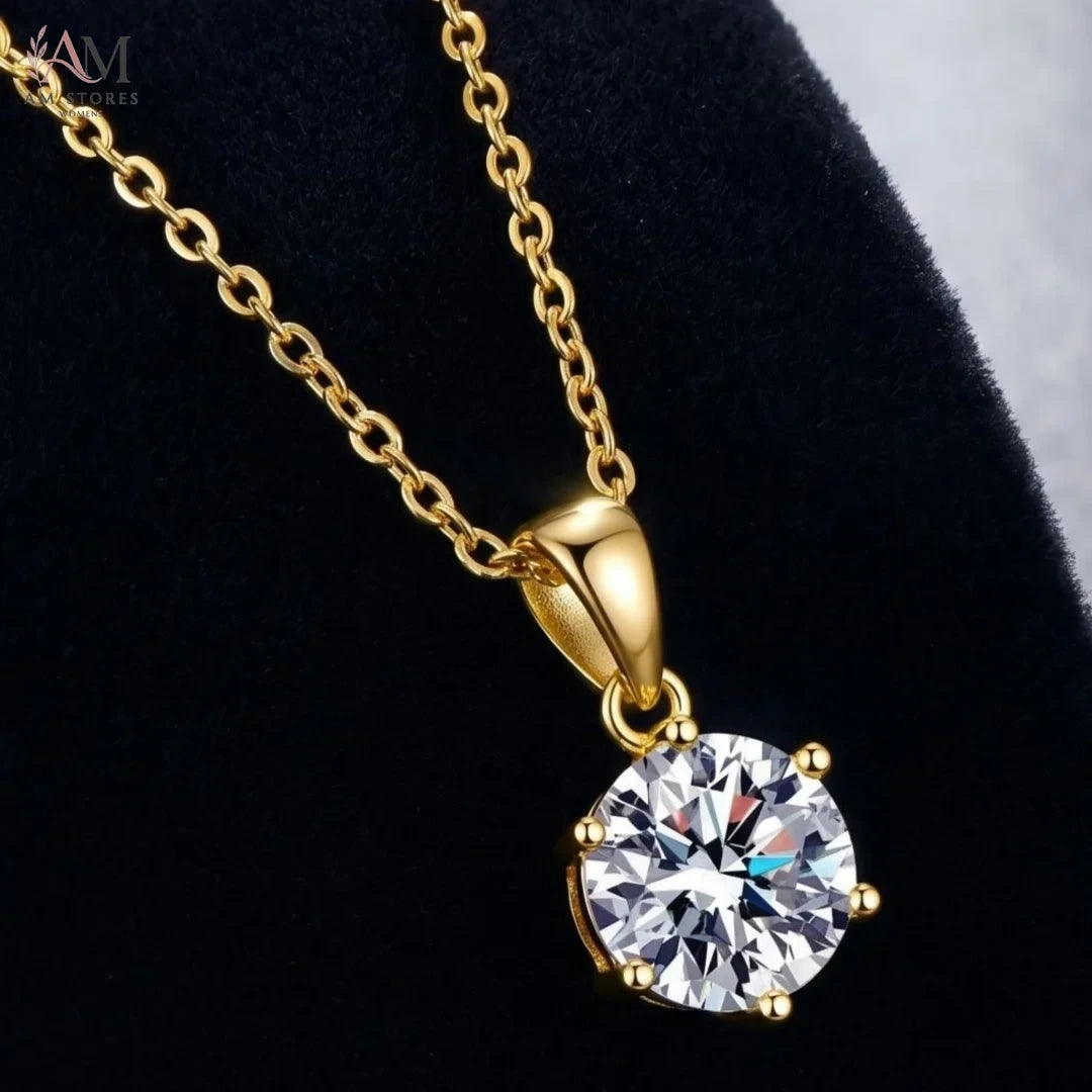 1–3ct Moissanite Solitaire Pendant Necklace - view 4