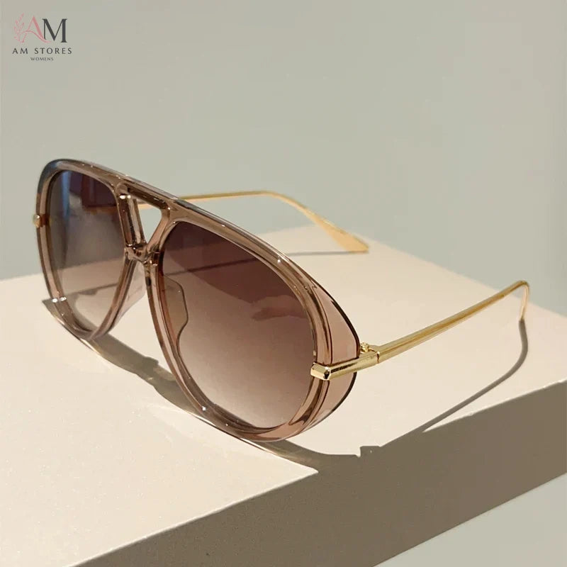 KAMMPT Women's Vintage Oversized Aviator Sunglasses - view 10