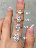 925 Sterling Silver Cubic Zirconia Engagement Wedding Women's Ring - view 7