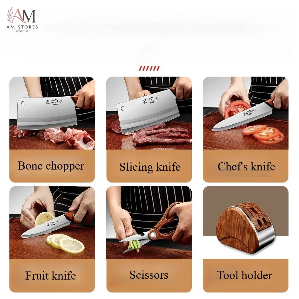Stainless Steel Kitchen Knife Set - view 5