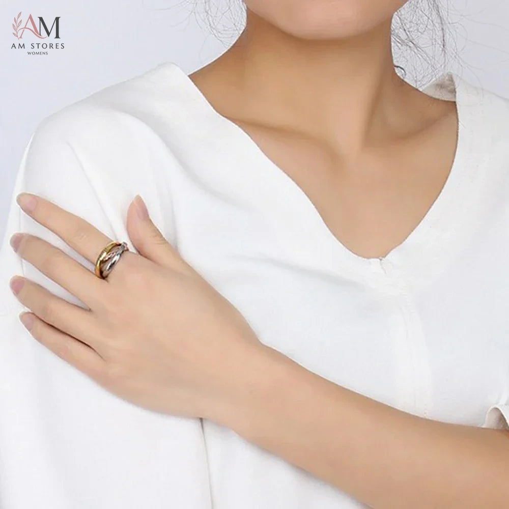 Customize Stainless Steel Engagement Wedding Women's Ring - view 2