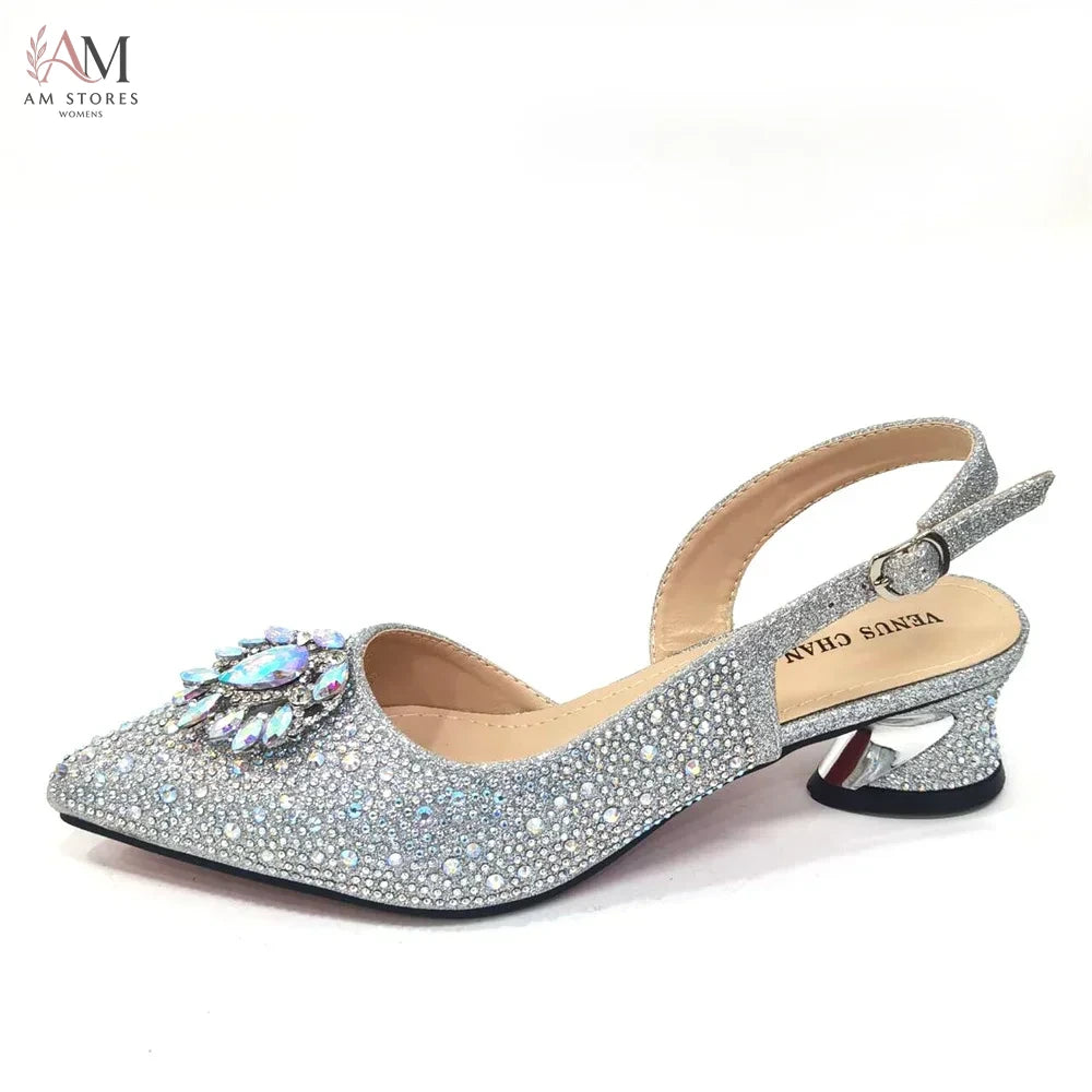 Women's Comfort Rhinestone High-Heel Pumps - view 9