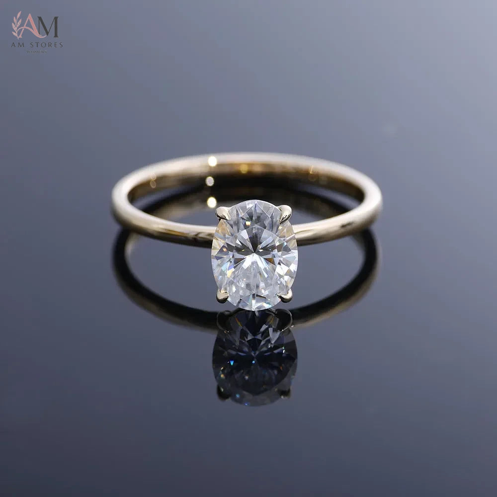 ESKEEM Moissanite Engagement Wedding Women's Ring - view 3