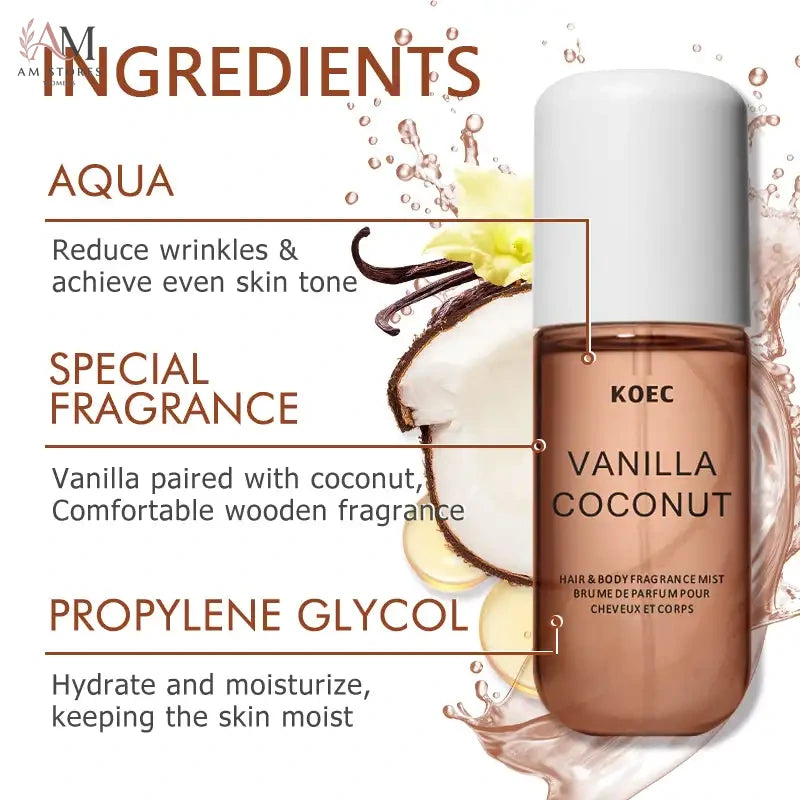 KOEC Vanilla Coconut Fragrance Mist - view 3