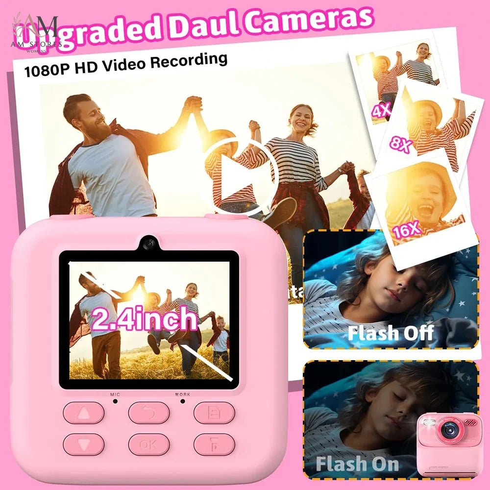 Girls' 1080P Instant-Print Camera - view 3