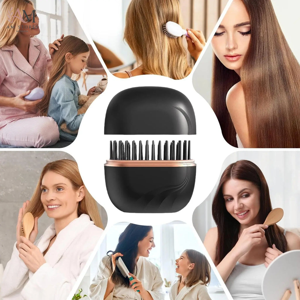 Anti-Scald Portable Rechargeable Hair Straightening Brush - view 4