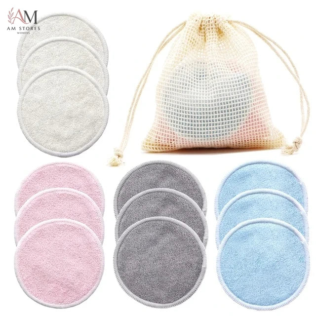 12-Piece Reusable Bamboo Makeup Remover Pads - view 7