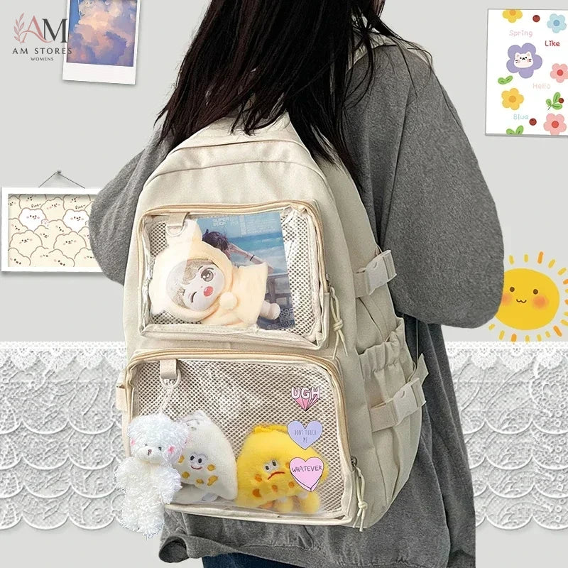 Women's Transparent Large-Capacity Backpack - view 2