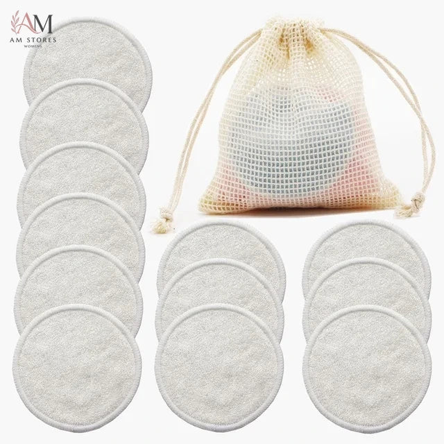 12-Piece Reusable Bamboo Makeup Remover Pads - view 10