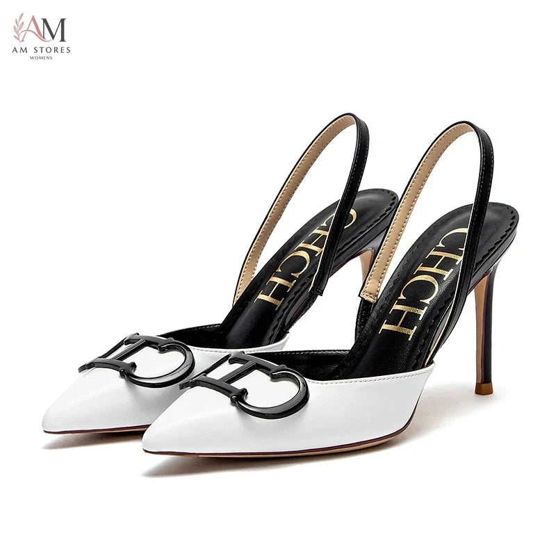 CHCH Women's Pointed-Toe Strappy 9cm High Heels - view 7
