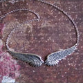 Vintage Angel Wing Feather Statement Necklace - view 1