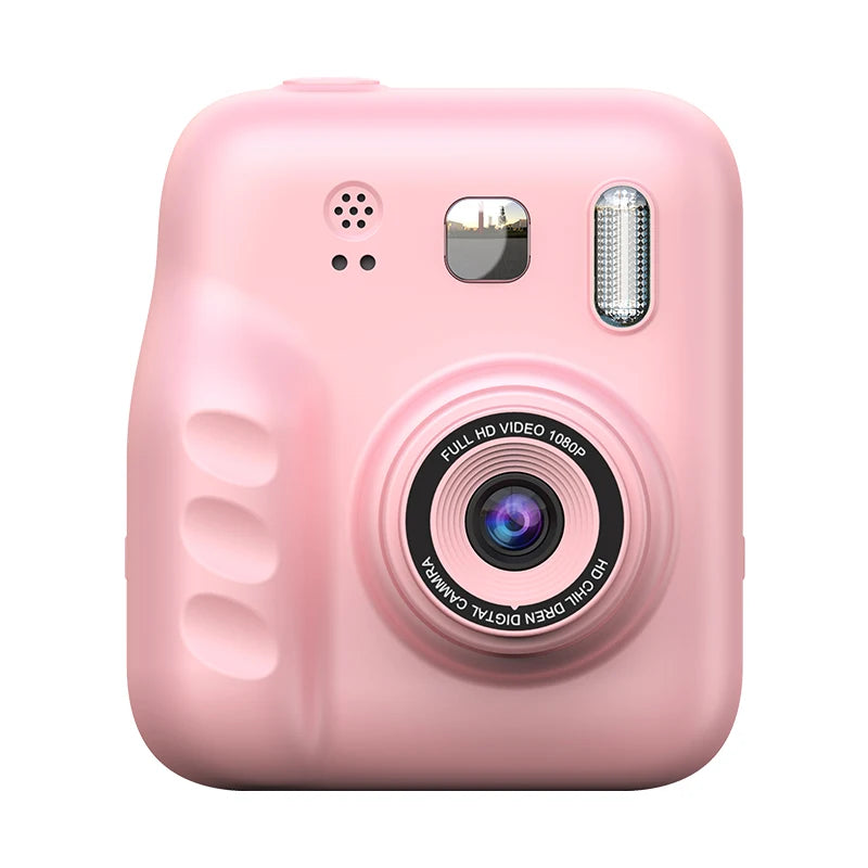 Children's Instant Print Camera, 2.4-inch HD Screen, Dual Cameras, 1080P Video Recording, Built-in Music & Games, Fun Photo Prin