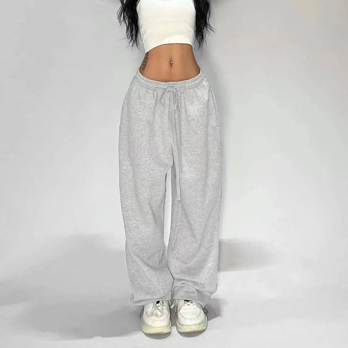 Women's Sausage Dog Embroidered Fashion Loose Trousers 2026 Summer New High Street Casual Pants Comfortable Straight Sweatpants