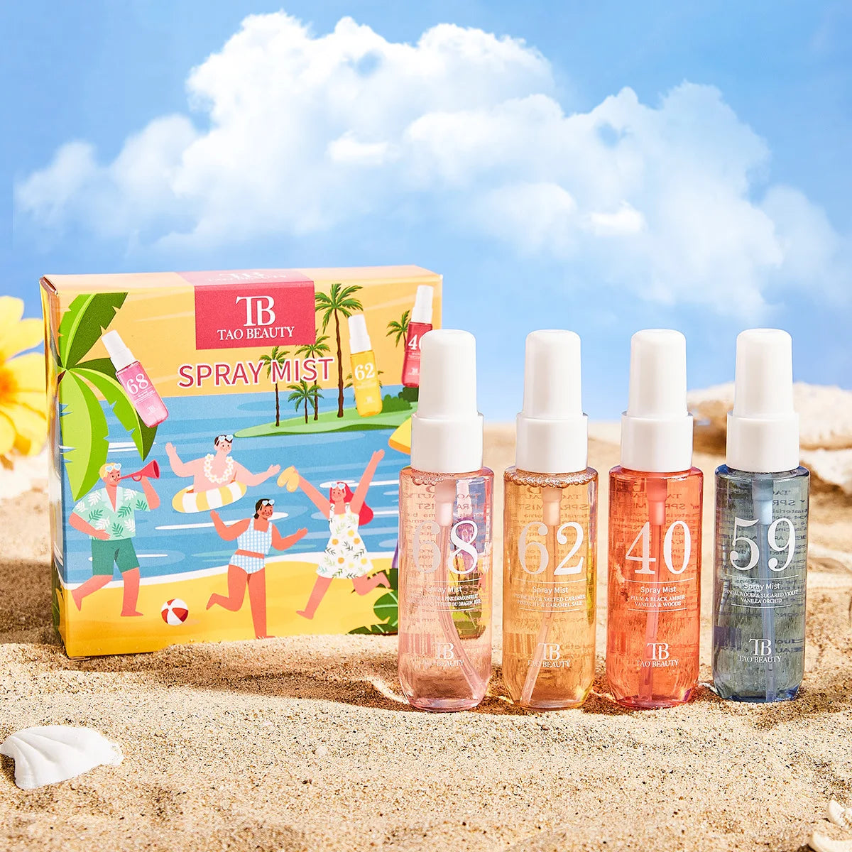 Digital Perfume Set Box Fresh Fragrance Long-Lasting Scent Alcohol-Free Body Spray Suitable for Both Men and Women Gift Set