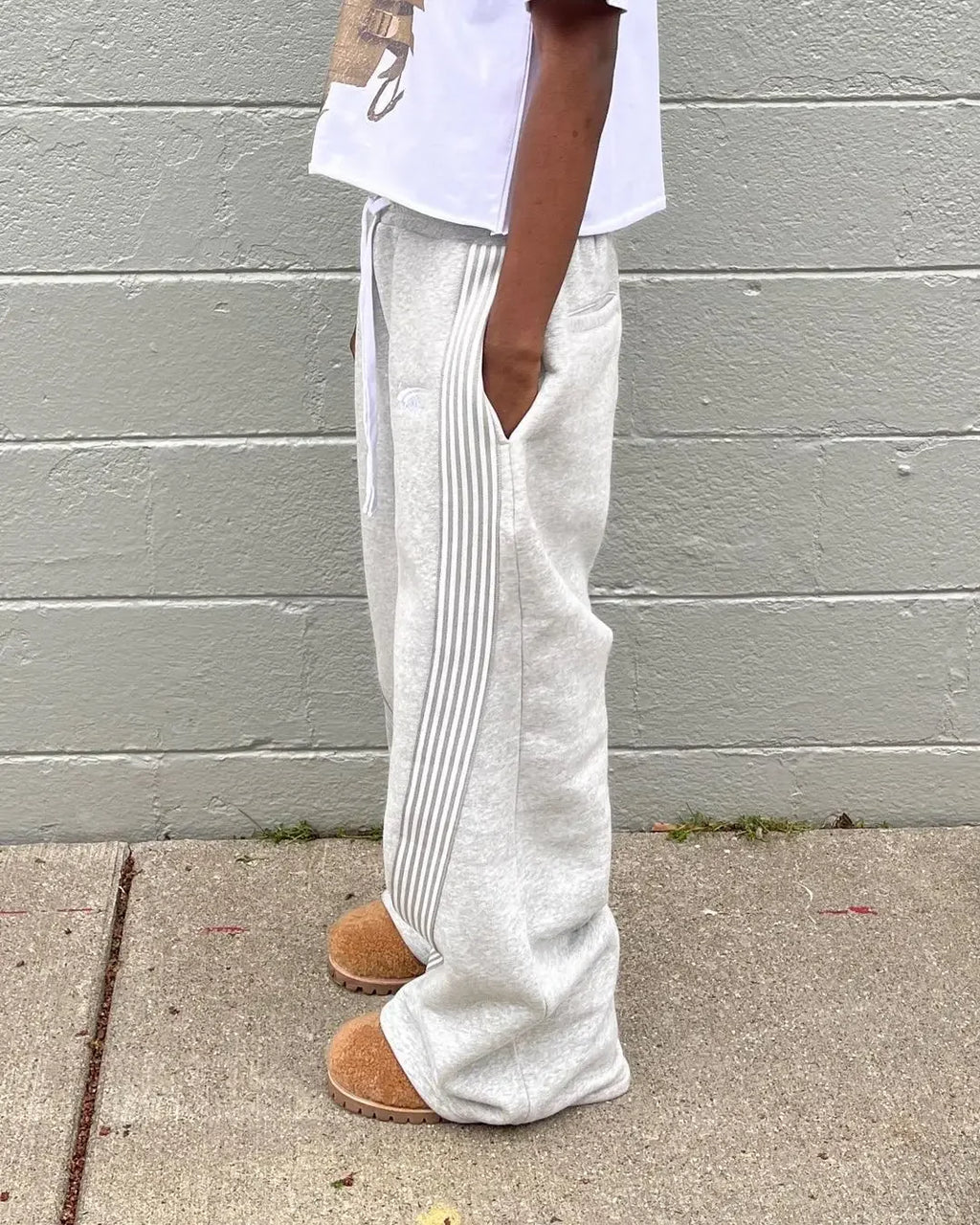 Casual Loose Straight Leg Pants Striped 2025 Summer Fashion Trend Brand Street Hip-hop Jogging Men's Women's Harajuku Sweatpants