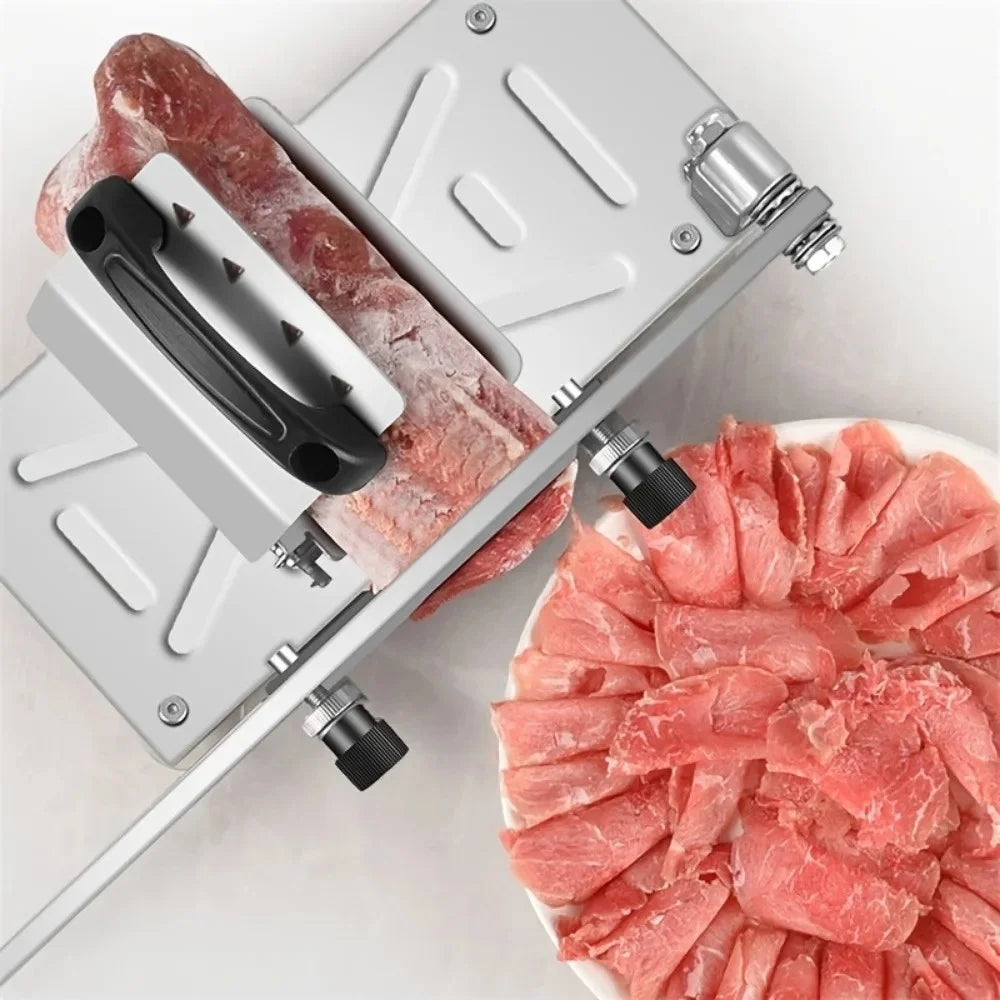 1pack Portable Manual For Slice Bone Cutting Knife Frozen Meat Slicing Knife Stainless Steel Household Vegetable Food Slicer ﻿