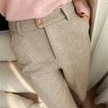 Woolen Pants Women's Harem Pencil Pants 2026 Autumn Winter High Waisted Casual Suit Pants Office Lady Women Trousers