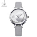 Shengke SK Fashion Top Luxury Brand Women Quartz Wristwatches Creative Design Thin Ladies Wrist Watch For Female Montre Femme