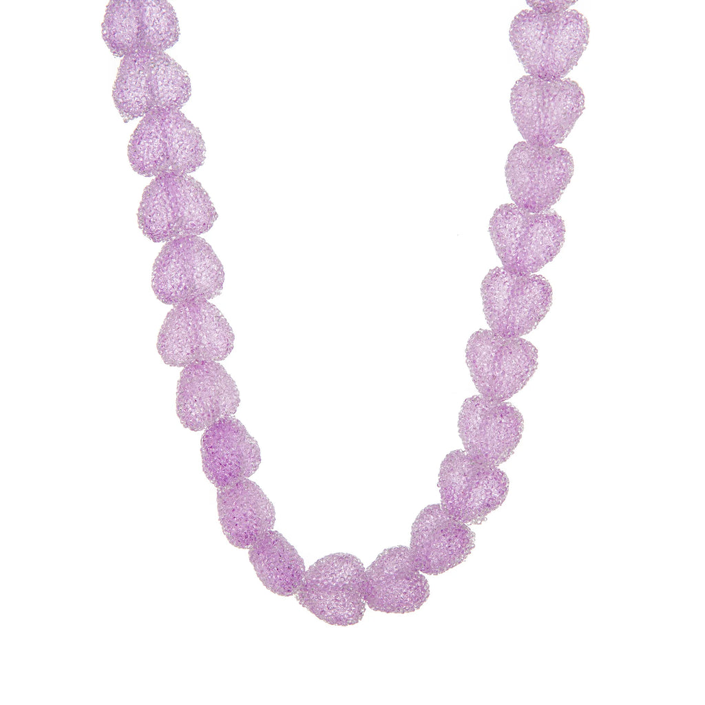 ZAKOL Dopamine Colorful Love Candy Resin Necklace Bracelet Sweet Cute Exaggerated Necklaces Collarbone Chain Accessories Gift