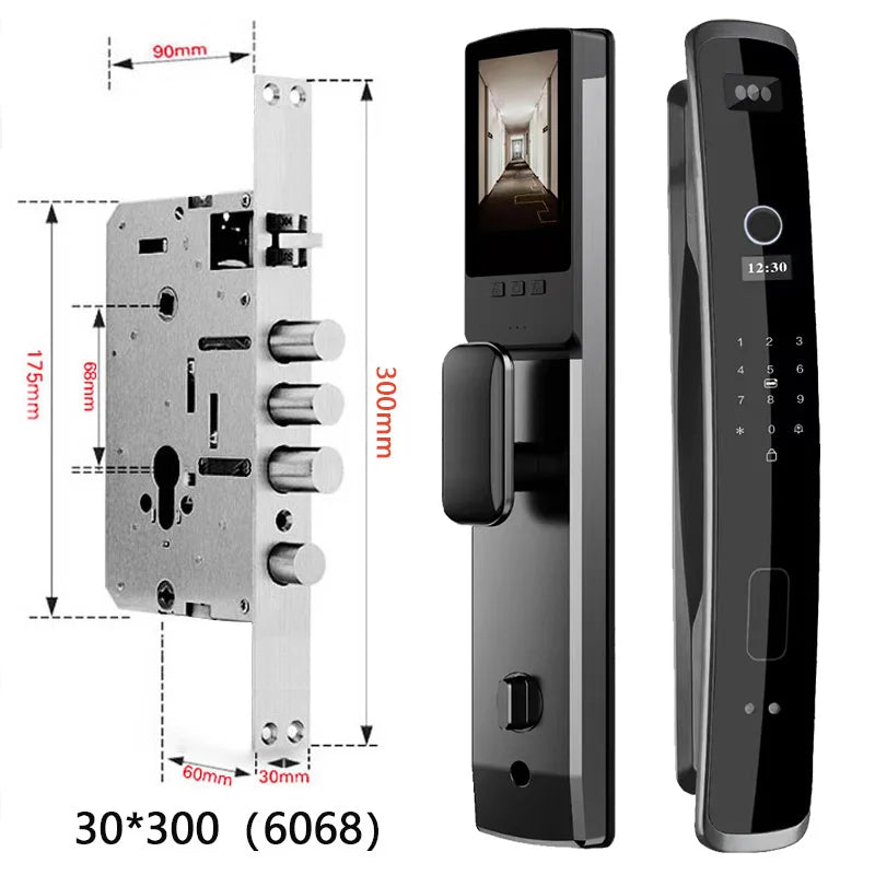 Wishome Biometric Recognition Smart Door Lock Remote Control Fingerprint Password IC Card APP Wifi Lock Unlock