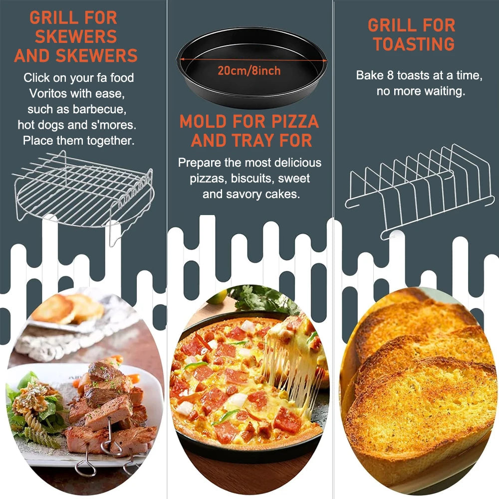 Paper for Air Fryer 20cm Square Air Fryer Accessories for Ninja, Cosori 5.5L, 6L,4.7L,6.5L Oil-Free Air Fryers