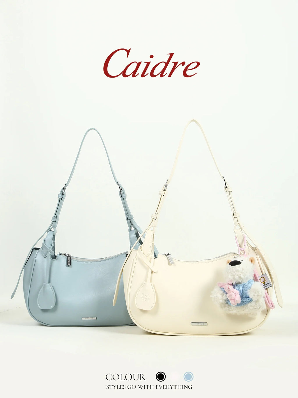 Caidre Korean Style Hobo Bag Small Dog Crossbody Underarm Bag Women's Birthday Gift Commuter Diagonal Large Bag