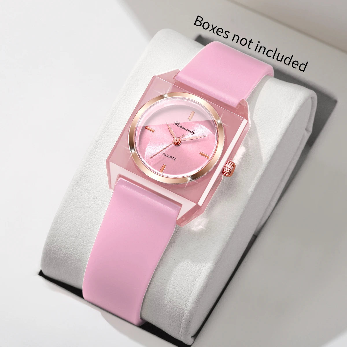 Fashion Rectangle Dial Women Watches Simple Silicone Band Ladies Quartz Watch Wristwatch Reloj Mujer Girls Clock (Without Box)
