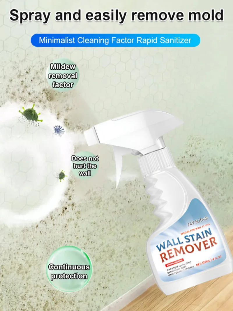 Powerful Mold Cleaner Remover Household Bathroom Water Sta Stain Removal Cleaning Spray Wall Stain Cleaner for Shower Tile Grout