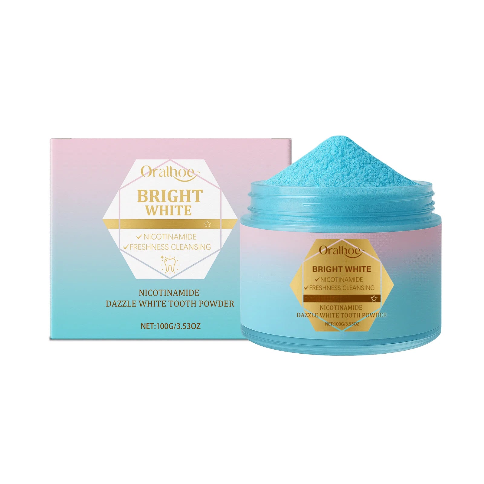 Niacinamide Bleaching Toothpaste Reduce Plaque Stains Improve Bad Breath Remove Yellow Stains Dental Cleansing Oral Hygiene Care