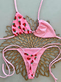 Micro Bikinis 2026 Push Up Women Swimsuit String Swimwear Brazilian Bikini Set Halter Biquini Floral Swimsuit Solid Beachwear