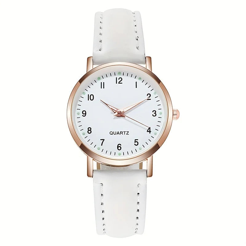 1/pcs and 2/pcs simple, fashionable, cute and compact women's luminous quartz watches