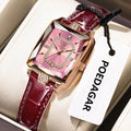 POEDAGAR Original Luxury Women Wristwatch Waterproof Leather Date Woman Watch Elegant High Quality Quartz Women's Watches Reloj