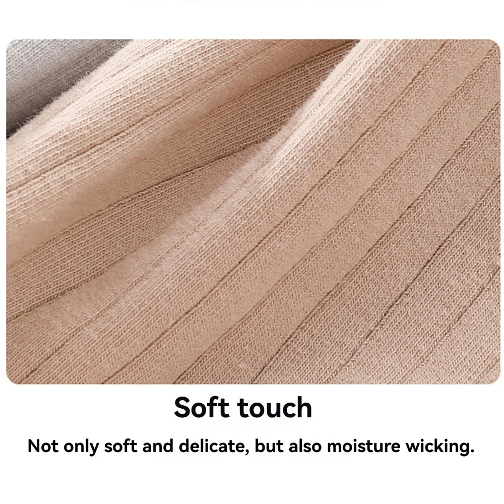 3PCS/Pack 100% Cotton Antibacterial Solid Striped Panties for Women Comfortable Breathable Women's Underwear Soft Safety Shorts
