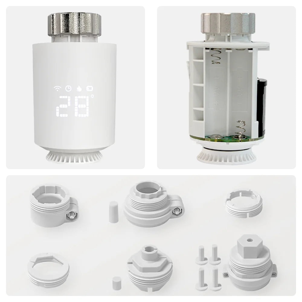 Tuya Smart ZigBee 3.0 TRV Radiator Actuator Valve Thermostatic Radiator Valve Temperature Controller Support Alexa Google Home