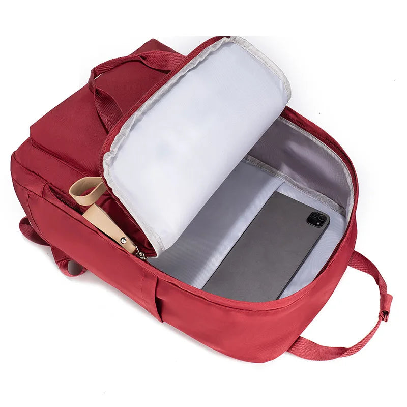 Lightweight and more flexible canvas backpack, suitable for students and women to use laptops, suitable for leisure and vacation
