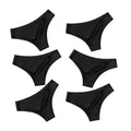 6Pcs/Set Ice Silk Panties Women Seamless Underwear Brazilian Underpants Low Waist G-string Female Solid Color Ultra-thin Briefs