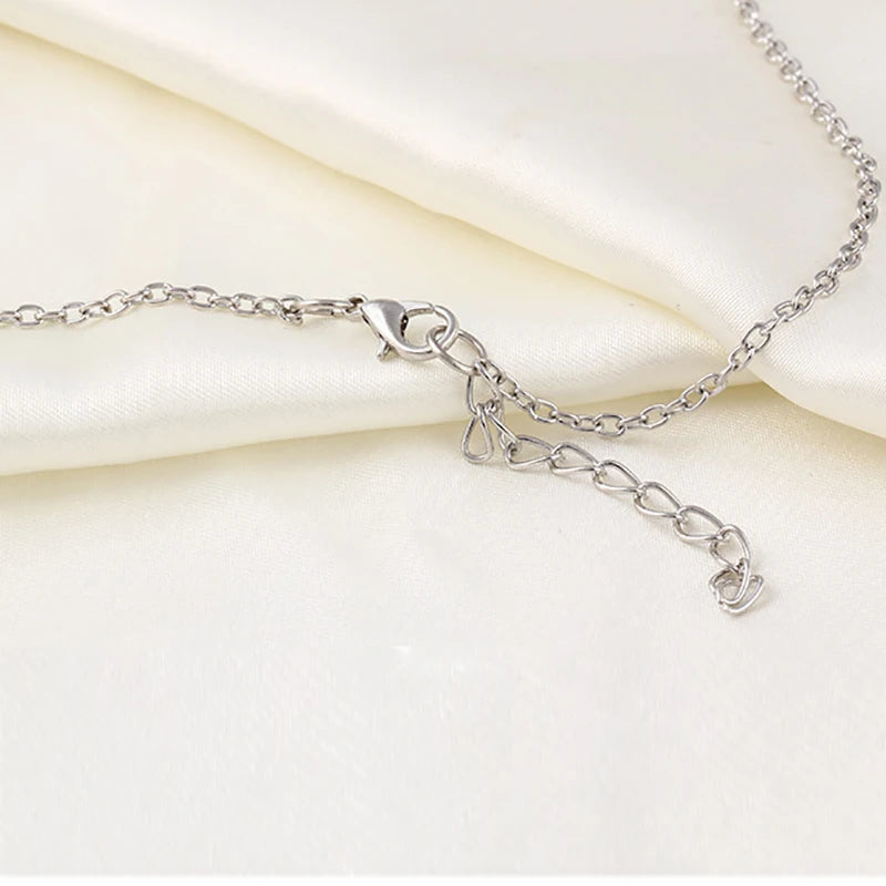 Minimalism Double Hollow Leaves Pendant Necklaces Temperament Punk Clavicle Chain Necklace Women Jewelry Gift