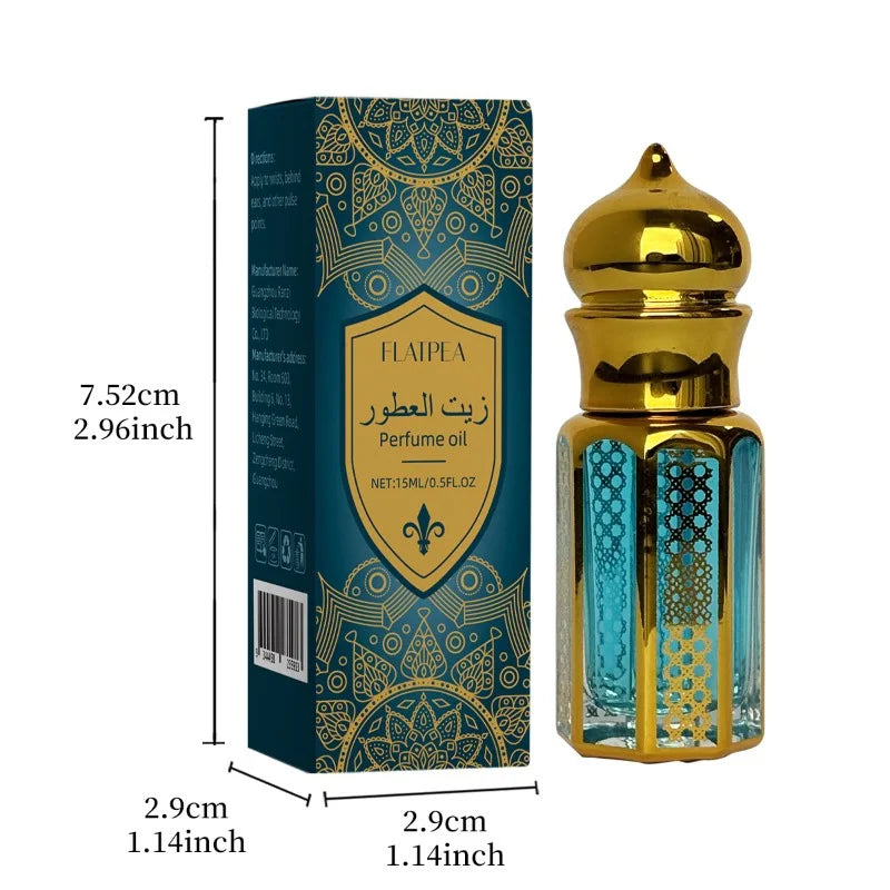 15ML Middle East Arab Perfume Men's Cologne Drip Stick Fragrance Essential Oil Lasting Oriental Tune Portable Perfumes hombre