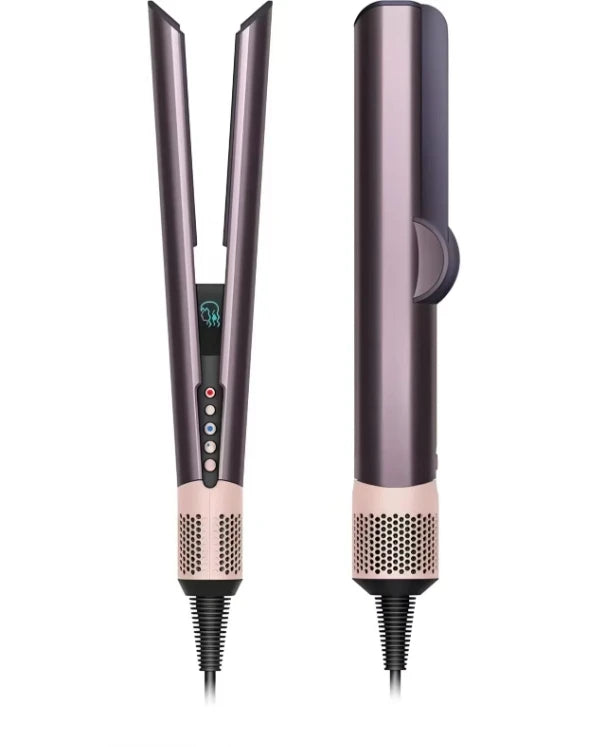 Professional 2-in-1 Negative Ion Hair Dryer & Straightener Long-Lasting Styling Tool Dual-Use Straightener for Wet or Dry Hair