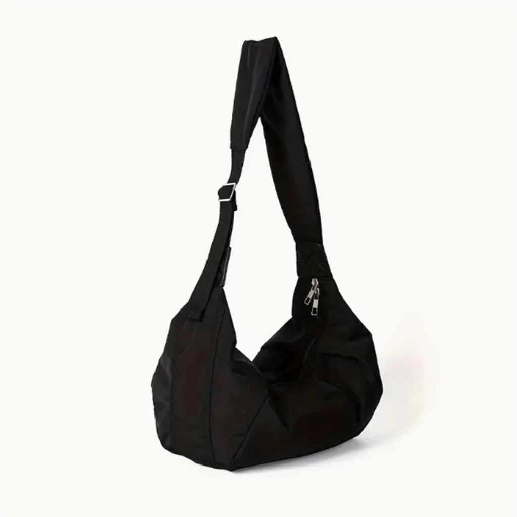 Fashion canvas down crossbody bag winter new large capacity dumpling bag down cotton casual simple shoulder bag 1