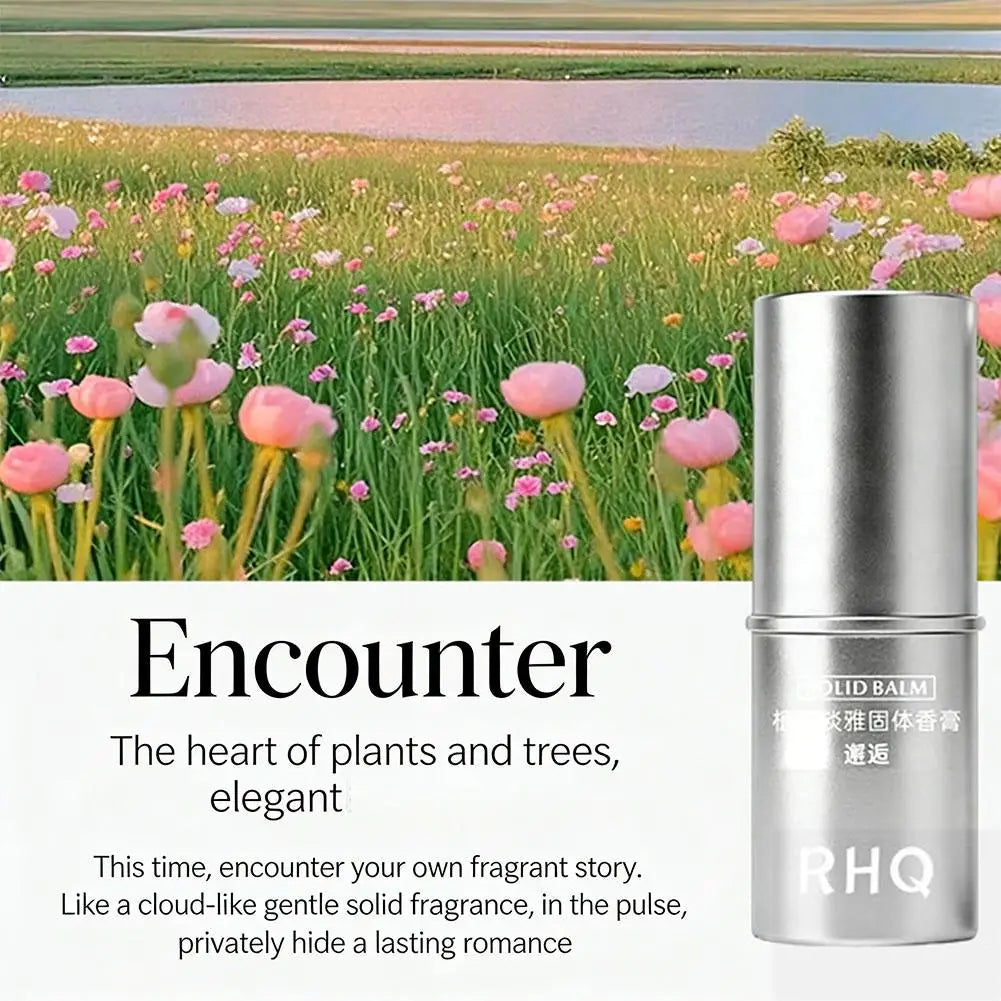 RHQ Solid Balm perfume for men and women, light fragrance, long-lasting, natural and fresh perfume, portable perfume 1/4pcs