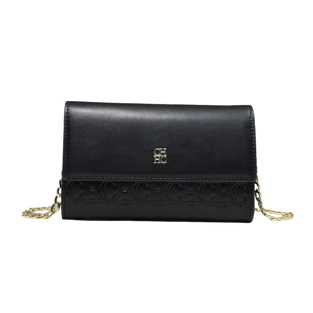 CH Fashion Women's Shoulder Bag with Letter Printing Design 2026 Festival Essential Versatile Women's Chain Bag