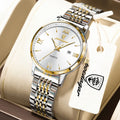 POEDAGAR Fashion Woman Watch Waterproof Luminous Date Ladies Watch High Quality Exquisite Stainless Steel Women's Quartz Watches
