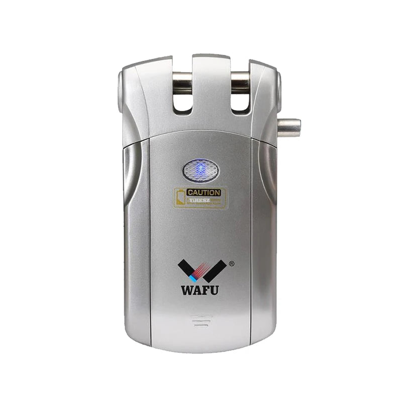 Wafu 019 Remote Control Lock 433Mhz Door Lock Invisible Deadbolt Smart Lock With 5 Chrome Plated Remote Controller