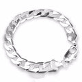 925 Sterling Silver Bracelet Sideways Silver Bracelet 6MM8MM10MM12MM Bracelet Men & Women Jewelry