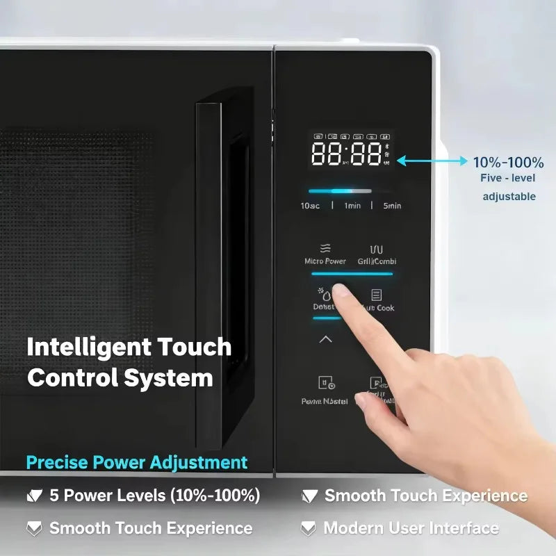 25L microwave oven with speed heating intelligent thawing large capacity easy cleaning user-friendly design