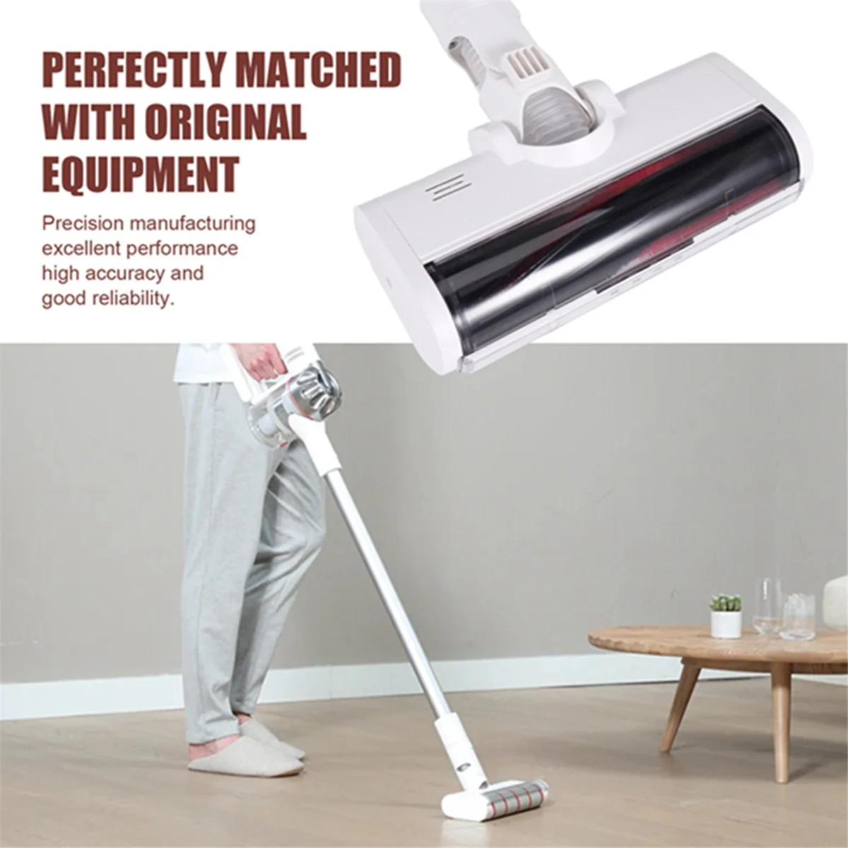 A47T For Xiaomi K10/G10 Xiaomi 1C/Dreame V8/V9B/V9P/G9 Vacuum Cleaner Electric Floor Brush Head LED Light Cleaning Brush