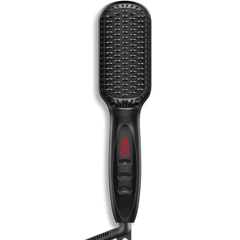 Hair Straightener Brush Comb Electric Hair Brushes Hot Comb Straightener For Hair Anti-scalding Ceramic Beard Straightener Brush